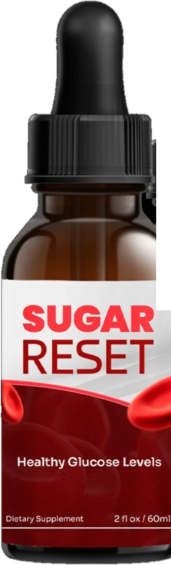 A bottle of Sugar Reset blood sugar support drops, 2 fl oz